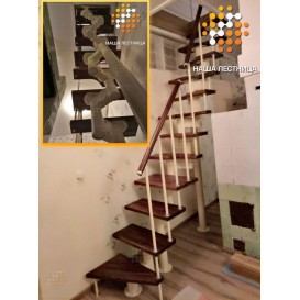 Лестница с комбинированным шагом