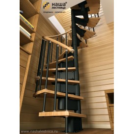 Винтовая модульная лестница из дерева