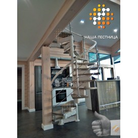 Модульная винтовая лестница в частный дом